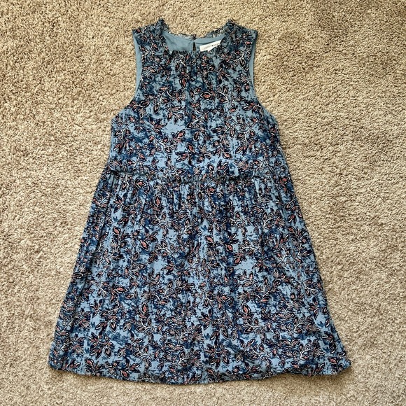 Lucky Brand I Blue Floral Paisley Print Sleeveless Swing Dress I Size XS - Picture 3 of 13